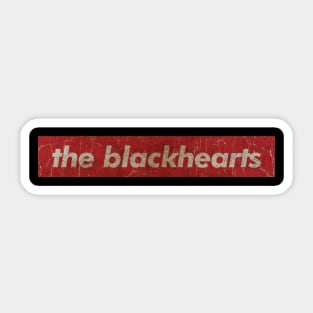 The Blackhearts - simple red vintage Sticker